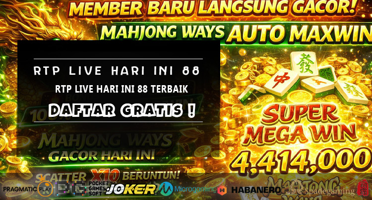 RTP Live Hari Ini 88 Terbaik